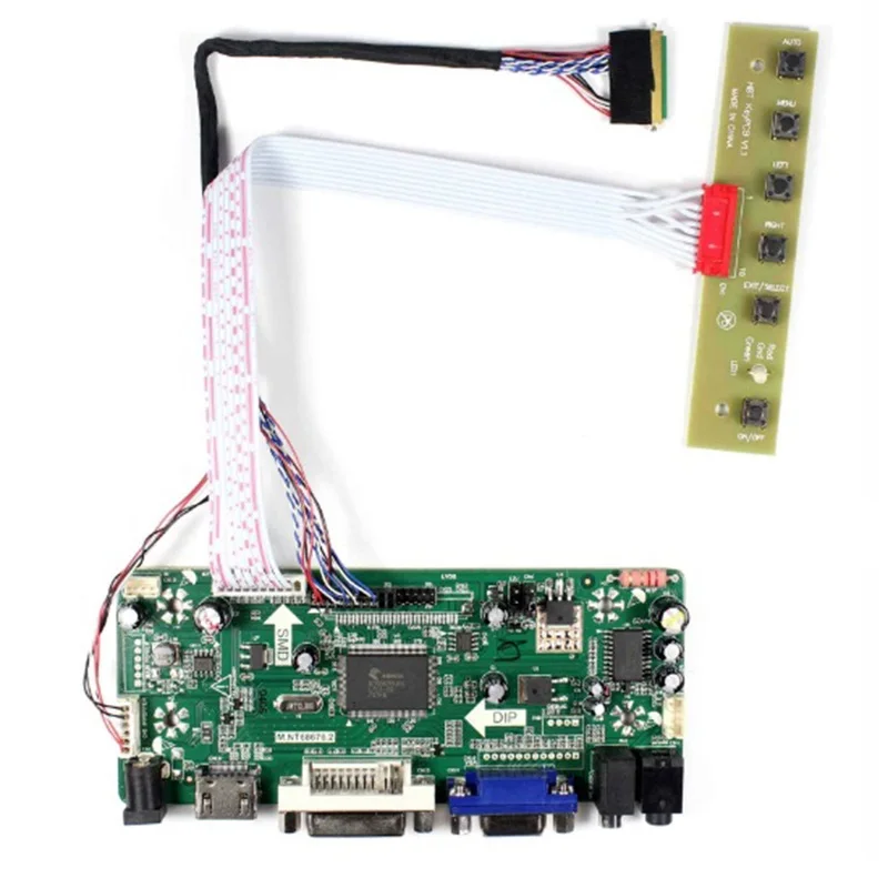 LCD Lvds Converter Driver Board Controller Kit for B156HW02 V1 HDMI+DVI+VGA 