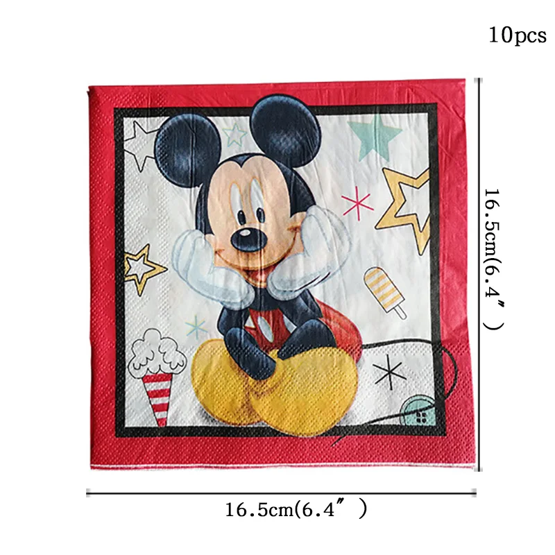 Najtaniej 68 sztuk nadaje się do 12 osób Mickey Mouse party czerwony Mickey party zestaw stołowy dzieci birthday party supplies dekoracje