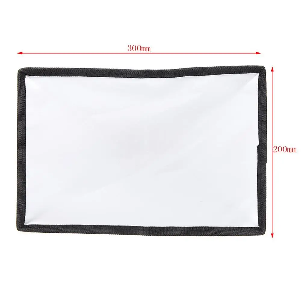 Diffuser Softbox 20 x 30cm Universal Foldable Flash Light Diffuser Softbox for Canon for Nikon DSLR Camera