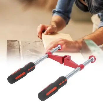 

Double Spindle Edge Clamp Malleable Cast Iron DIY Woodworking F Clamp Clip Accessories Quick Grip Clamp