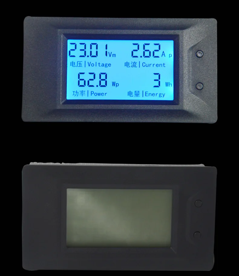 Digital Solar Battery Capacity Tester Panel Capacity Meter DC 100V Voltage Current Power Analyzer Energy Meter for RC Hobby