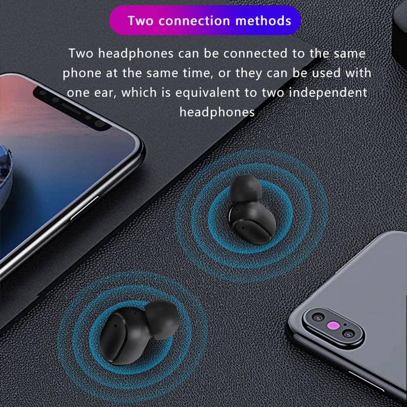 TWS Wireless Bluetooth 5 0 A6L Earphone Sport Gaming Wireless Bluetooth Headset Airbuds With Mic Earphones Earbuds for Xiaomi