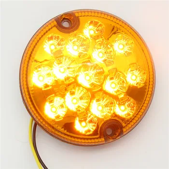 

2Pcs 12V/24V Universal 95mm LED Turn Rear Direction Trailer lamp Automobiles Trailer lights Round Waterproof Truck Turning Lamp