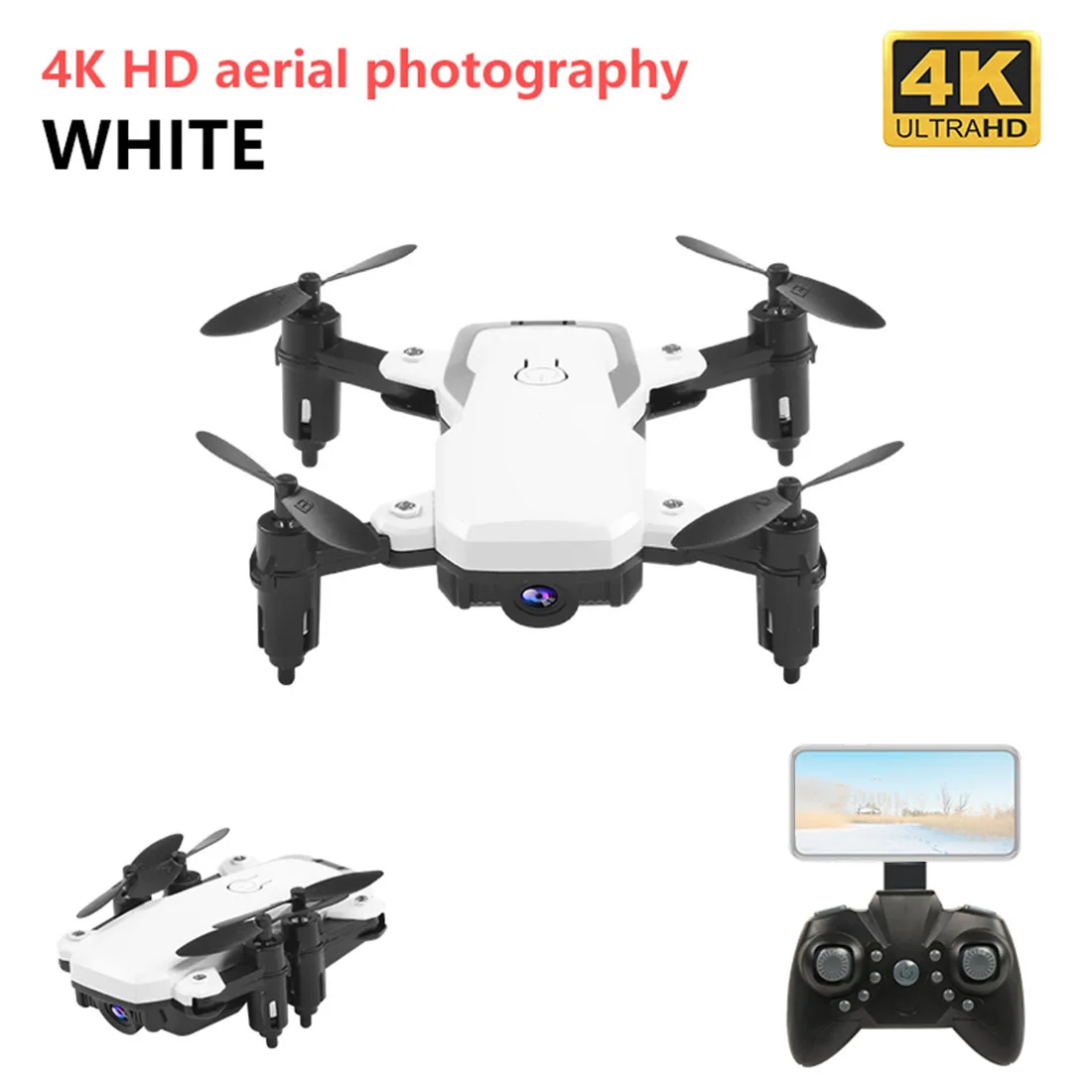 4K мини Дрон K1 WiFi FPV HD камера 0.3MP 2.0MP 5.0MP высота удержания аэрофотосъемки 3D RC