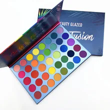 Красота глазурованная 39 цветов Fusion макияж тени для век Палитра хайлайтер мерцающий макияж Пигмент Тени для век Палитра Косметика