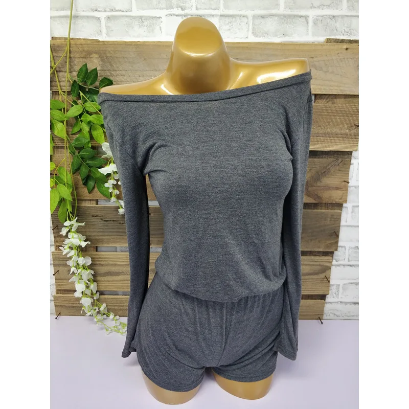 Европа и Америка, AliExpress-весна, стиль, сексуальное, с открытыми плечами, цельное нижнее белье, топы, женское платье