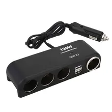 Двойной USB порт автомобильное зарядное устройство розетка для автомобильного прикуривателя Разветвитель адаптер питания для Apple iPhone samsung huawei Xiaomi Phone iPad