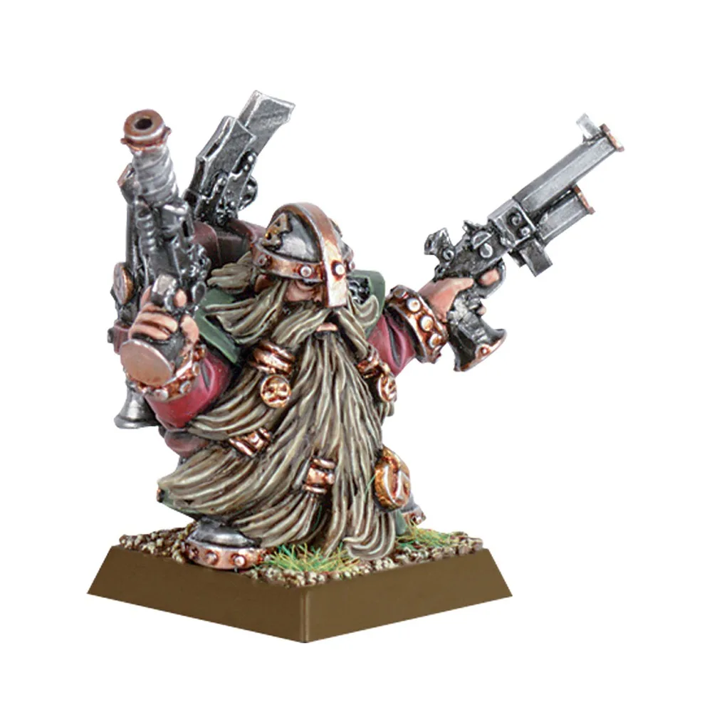 

Dwarf Master Engineer with Brace of Pistols (Metal)