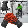 3 Levels Temperature Heated Motorcycle Gloves 3.7V Rechargeable Touch Screen Electric Heating Glove Skiing Warmer Gants Moto ► Photo 2/6