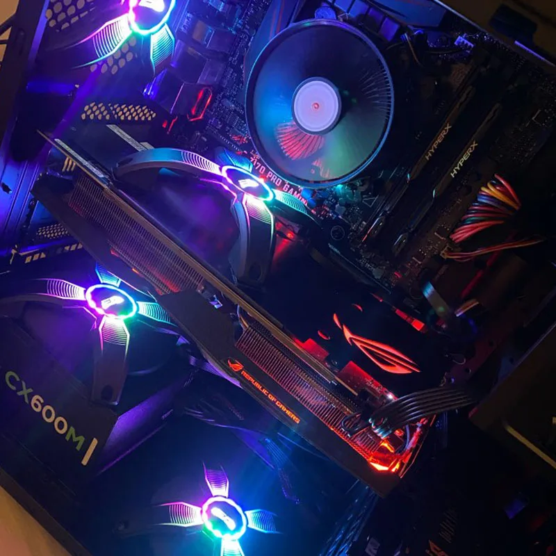 Чехол darkFlash RGB для ПК настольный вентилятор сверхтихий безрамный кулер с высоким