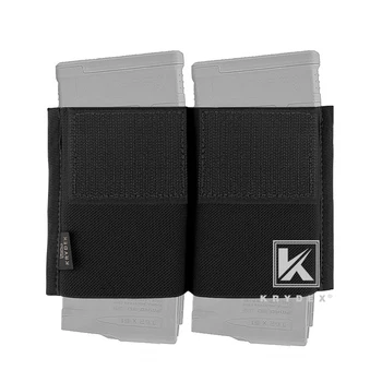 

KRYDEX 7.62 HK Magazine Insert Spiritus Style 7.75*4" Elastic Built-in Double Mag. Holder For Micro Fight MK3 MK4 Chest Rig BK