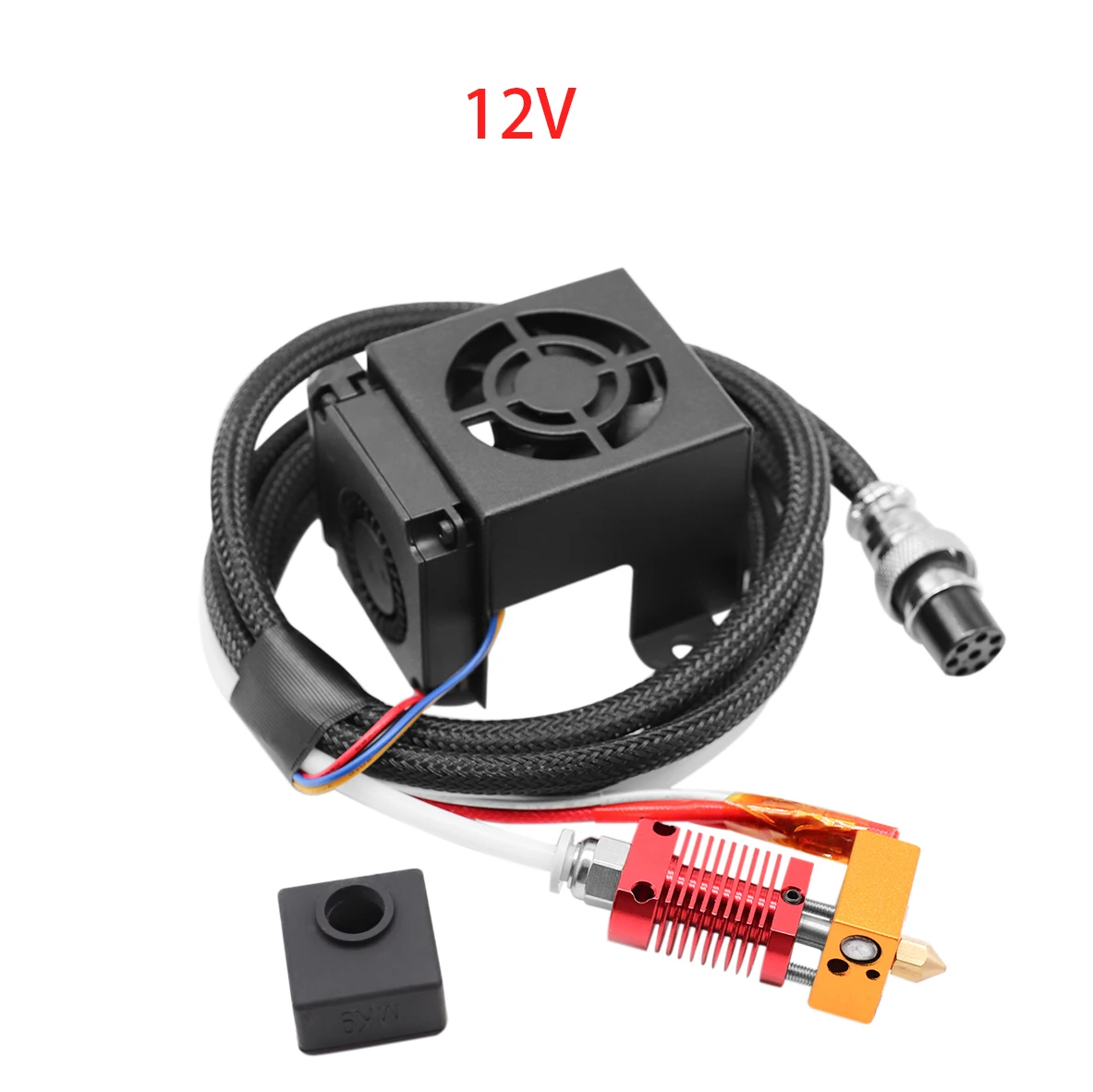 3d printed brushless motor Original Extruder Hotend Kits 12V 24V Heating End Nozzles Wind Fan Kits For Creality CR10/10s Ender 3/3s 3D Printer Accessories canon printer print head 3D Printer Parts & Accessories