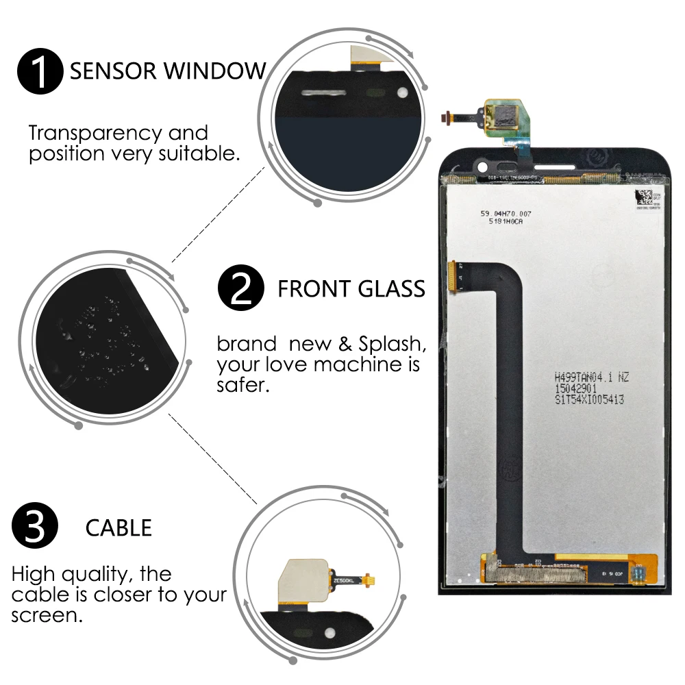 5 0 &quotОригинальный ЖК дисплей для ASUS Zenfone 2 Laser ZE500KL сенсорный с рамкой дигитайзер в