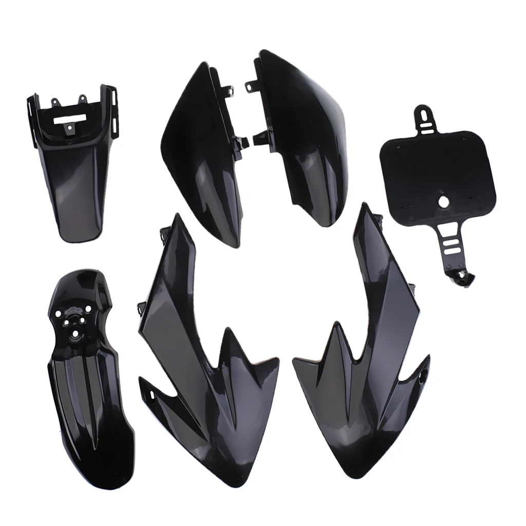Black Dirt Bike Plastics Body Fairing  For CRF50 70cc 125cc Motorcycle