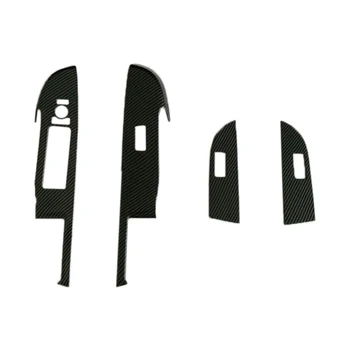 

for Toyota Raize 2020 Car Carbon Fiber Window Lift Switch Control Panel Cover Trim Frame Decor Sticker Accessories