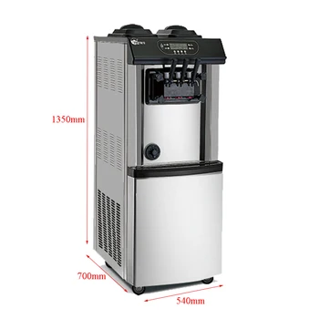 

Hot sale 25-30 L/h color spraying material table top soft ice cream machine 110v/220v