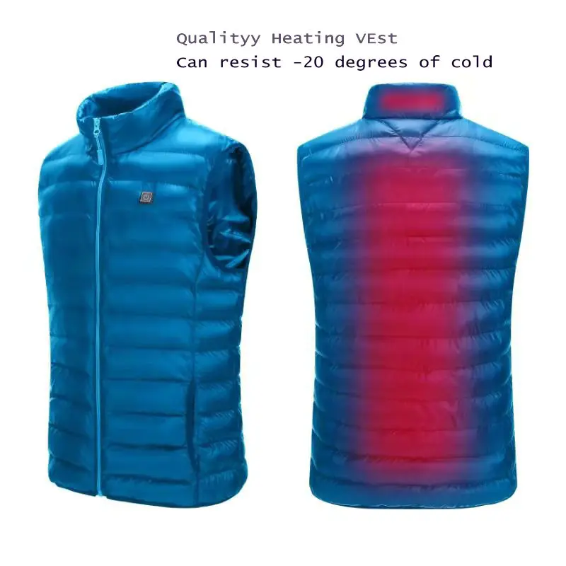 5V электрическая грелка, пальто, умная Мобильная одежда с подогревом, зимняя теплая электрическая одежда, углеродное волокно, инфракрасное Отопление, куртка-пуховик на молнии для мужчин и женщин, уличная теплая