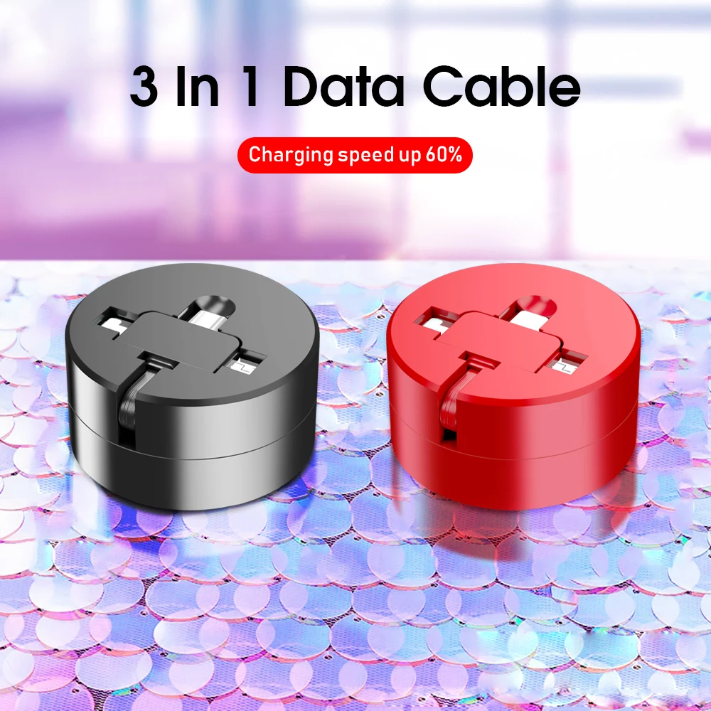 POPSTAND 3 в 1 USB кабель для мобильного телефона Micro usb type C кабель для зарядки iPhone кабель для зарядки Micro USB шнур для зарядного устройства