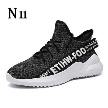 

Shoes Men's Lightweight Casual Mesh Breathable Fluorescent Green Comfortable Jogging Summer Large Size White Sneakers