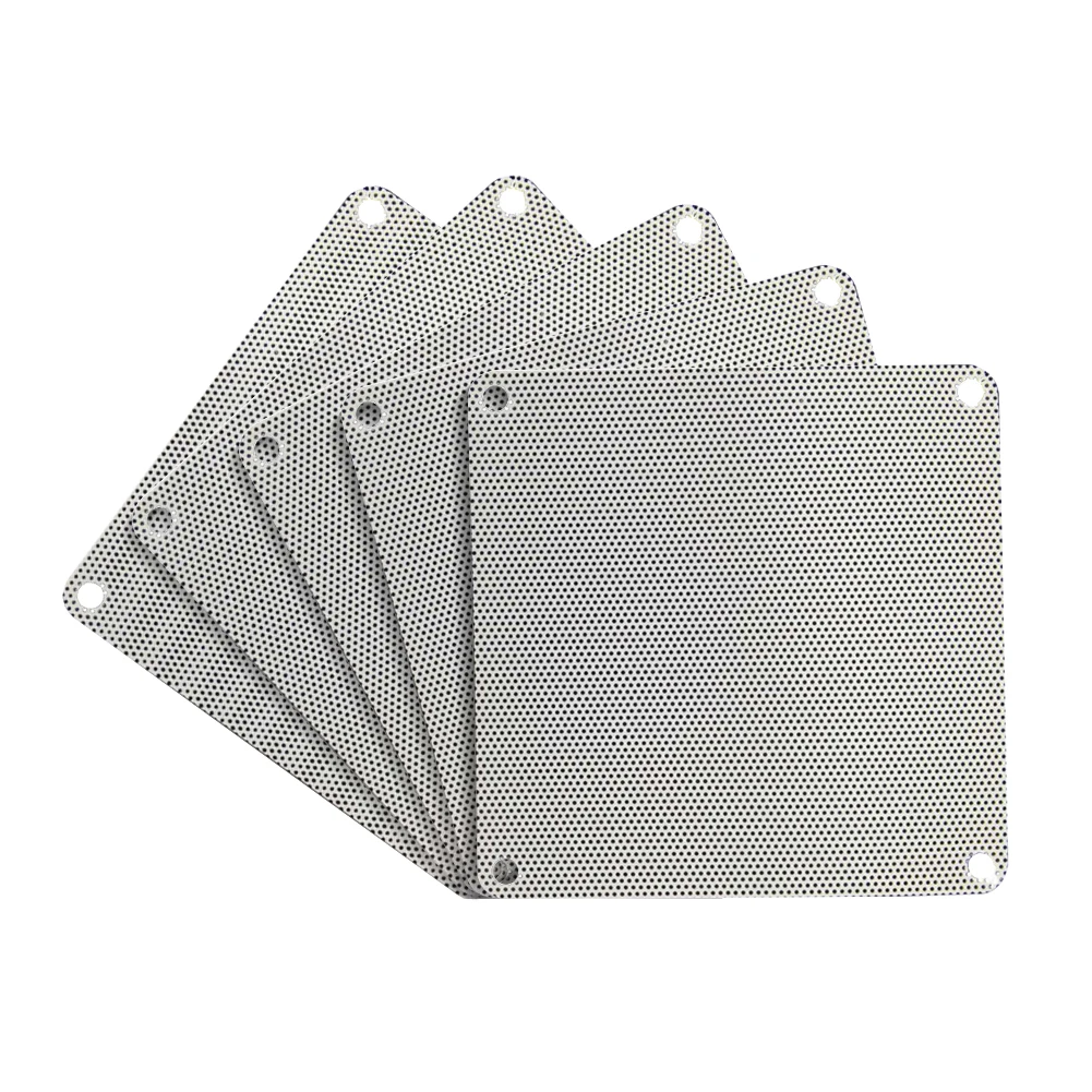 Computer PC Mesh Fan Dust Filter Dustproof Case Cover 5PCS pc fan protector