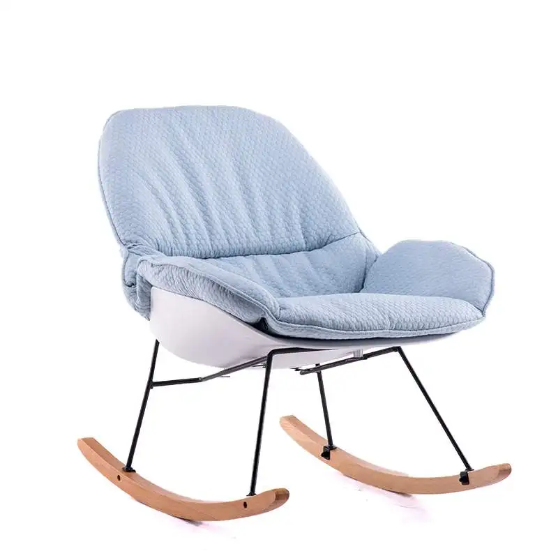 

Nordic wood rocking chair lazy couch balcony leisure sofa simple nap