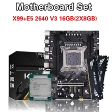 Set scheda madre Kllisre X99 Xeon E5 2640 V3 LGA2011-3 CPU 2 pezzi X 8GB = 16GB 2666MHz memoria DDR4