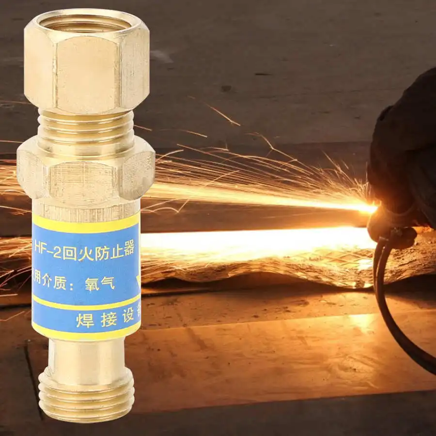 

2Pcs HF-2 cOPPER Valve Gas Welding Accessory Durable Electrician Tools For Preventing Oxygen