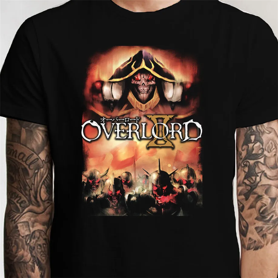 Overlord Ii 2 Ainz ткань oawl логотип Аниме Манга Премиум Футболка ōbârdo Do Новейшая модная
