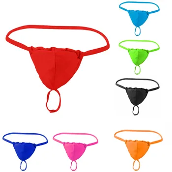 

Creative Underwear Breathable Boxer Bulge Pouch Soft Underpants Men's Fashion Sretch G-string Micro Thong Briefs Underwear#W