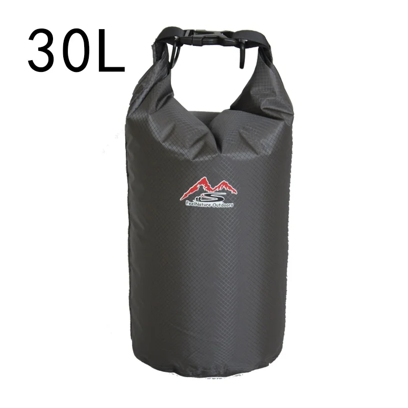 black 30L 5L 10L 20L 30L открытый плавательный Водонепроницаемый сухой мешок передач Кемпинг рафтинг хранения сухой мешок с регулируемым ремешком - Цвет: black 30L