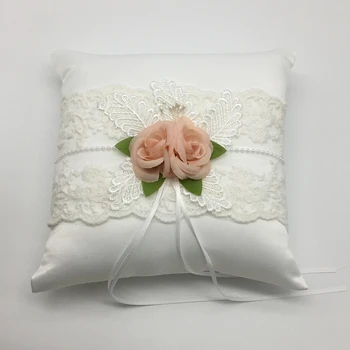 

Wedding Ring Bearer Pillow Cushion Basket Set Ribbon Cushion Decor Party Favor