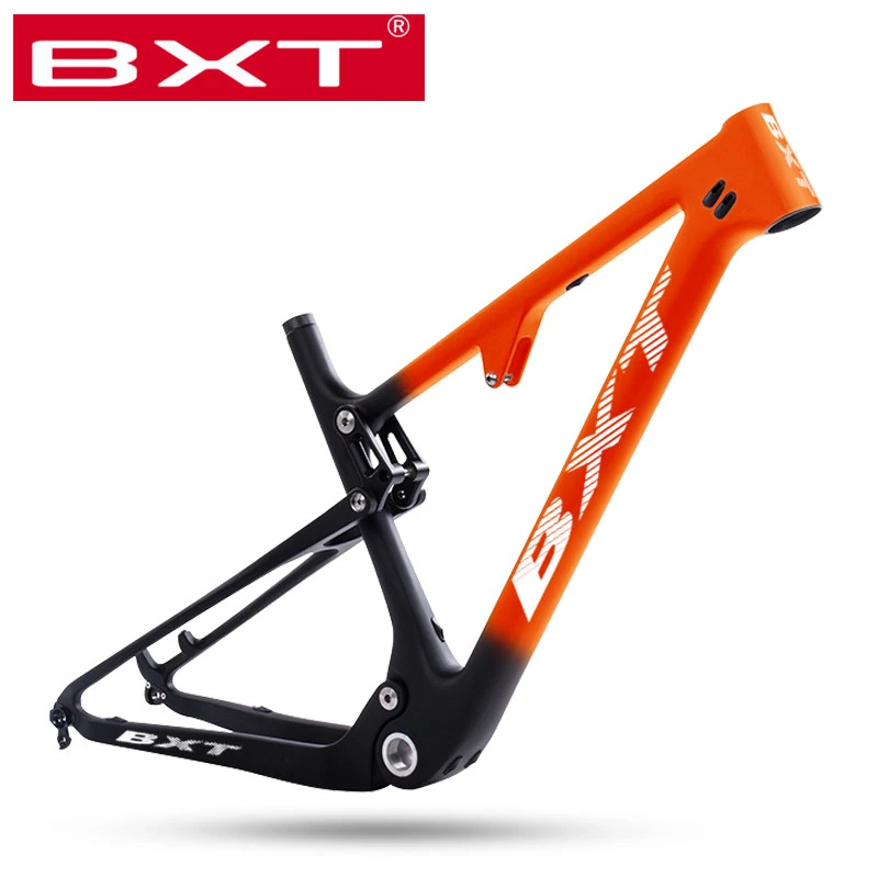 Cuadro de bicicleta de montaña de con MARCO SUSPENSIÓN 29er MTB Marco bicicleta de montaña en choque 165*38mm tamaño máximo del neumático 2,3''|Cuadro de bicicleta| - AliExpress