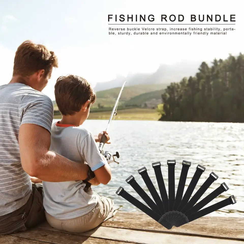 velcro fishing rod straps