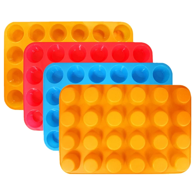 

Essentials Silicone Cake Cup Candy Mold 24-Cup Mini Muffin Pan