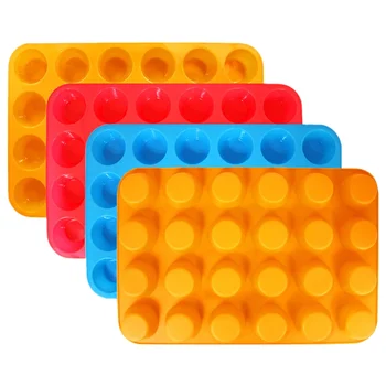 

Essentials Silicone Cake Cup Candy Mold 24-Cup Mini Muffin Pan