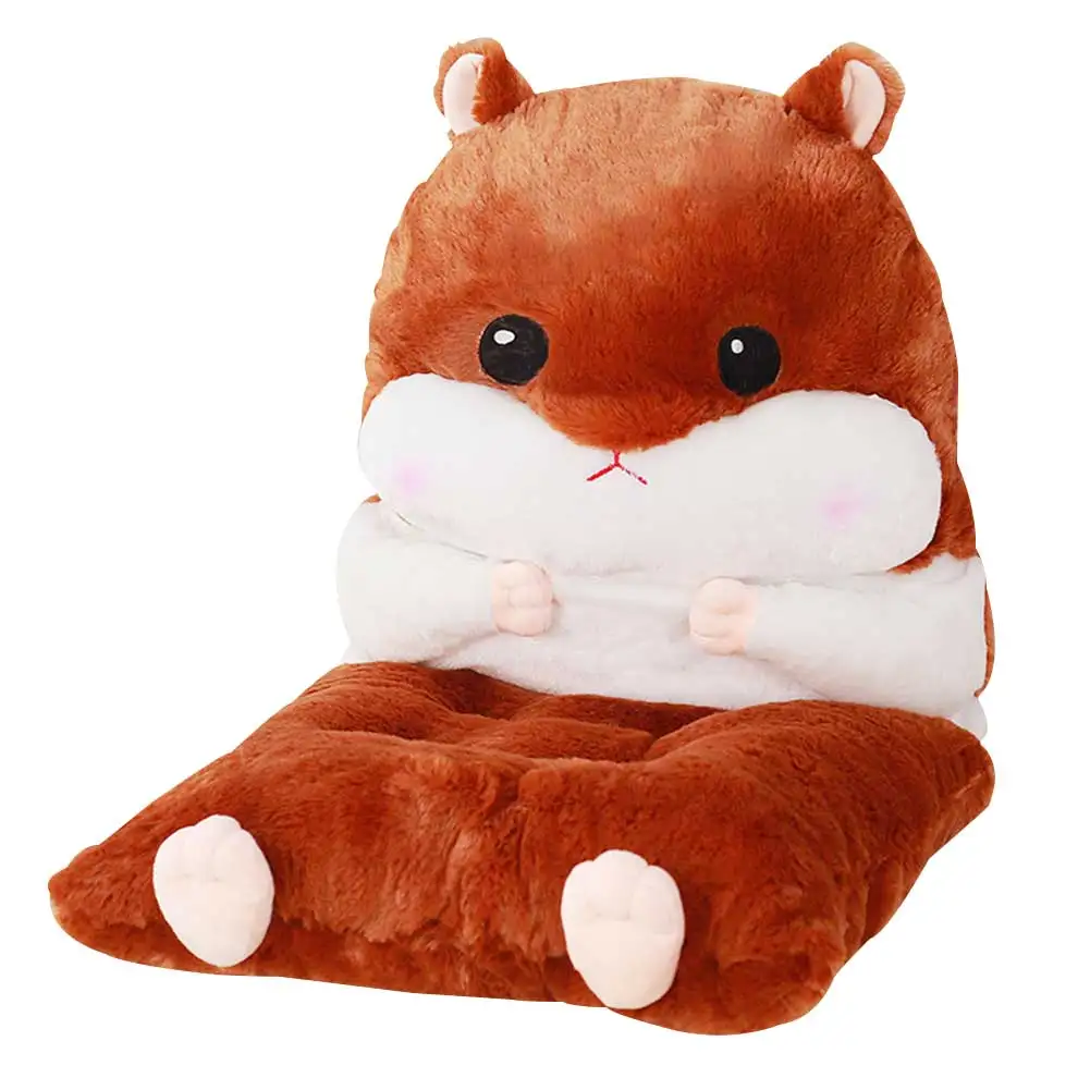 1pc Hamster Detachable Cushion Plush Toy Doll Warm Hands Napping Pillow 2019ing - Цвет: Dark brown
