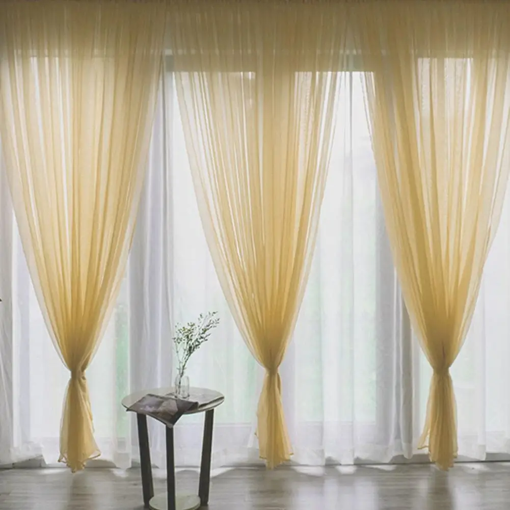 Tanio 1x2.7m cieniowanie tiulowe zasłony do salonu okno pokoju zasłony sklep
