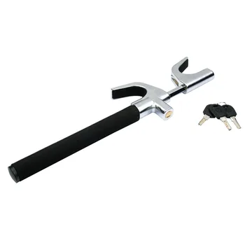 

Adjustable Car Trolley Steering Wheel Lock Anti Theft Security System Locks Self-defense Tool with Safety Hammer Universal