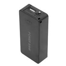 Внешний аккумулятор 5V 1A 2x18650 аккумулятор внешний аккумулятор чехол Зарядное устройство с светодиодный DIY коробка для сотового телефона черный