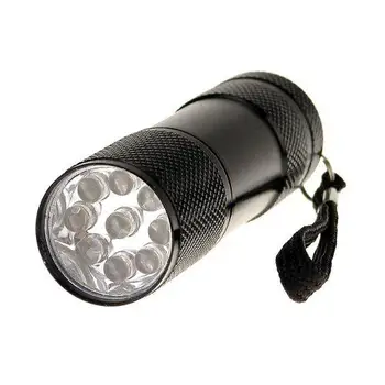 

DishyKooker Onedayshop® Black Ultra Violet 9 LED Blacklight Inspection Flashlight Stain & Urine Detector For Dog & Cat Mistakes