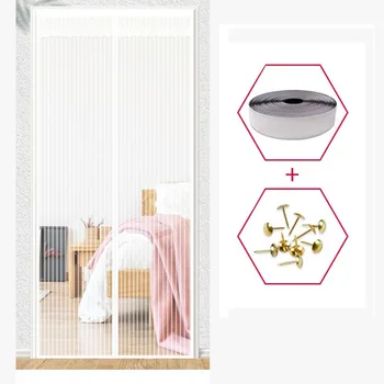 

High Quality Anti Mosquito Curtain Magnetic Curtains Automatic Closing Door Screen Kitchen And Bedroom Curtains Various Sizes