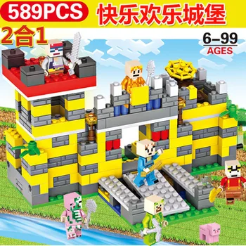 

Z Cave Citys minecraftinglys Building Blocks Compatible with ededinglys Aminal Alex Action Figures Brick Toys Children gift 6-14