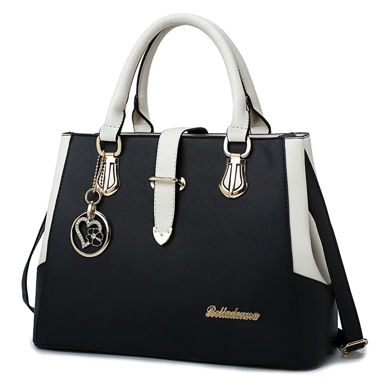 

WOMEN'S Bag 2019 Summer New Style Hot Sales Contrast Color Women's Handbag Europe And America Trend of Fashion Shoulder Large Ba