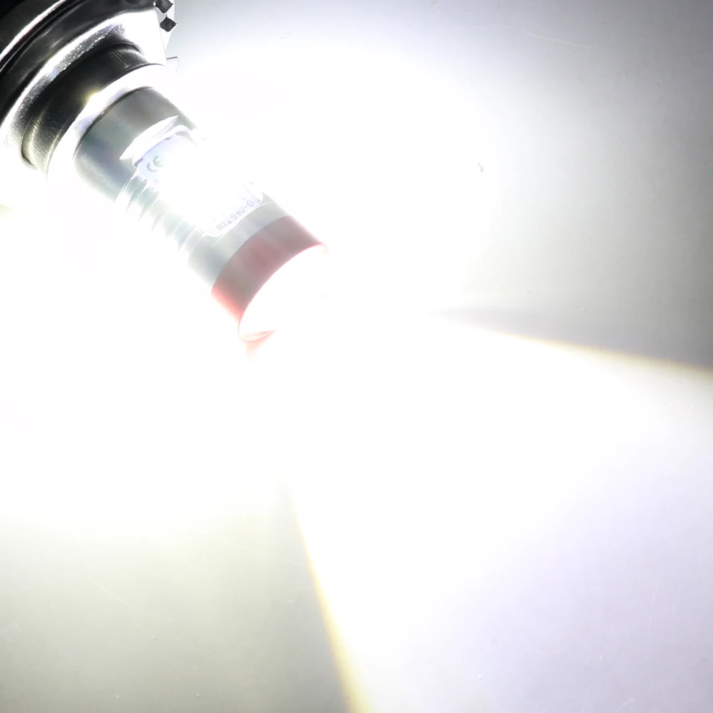 2X H15 Светодиодный противотуманный светильник, 4 чипа, 1860 SMD 6000 K, белый, дальний и ближний свет, автомобильный головной светильник, дневные ходовые фары