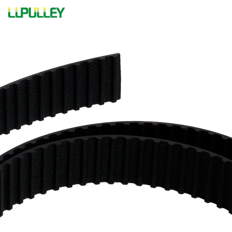 LUPULLEY XL20 с резиновым ременем Ширина 20 мм Шаг Длина 1/2/3/4/5/6/7/8/9M по индивидуальному заказу открыт резиновый зубчатый Ремни черный Цвет