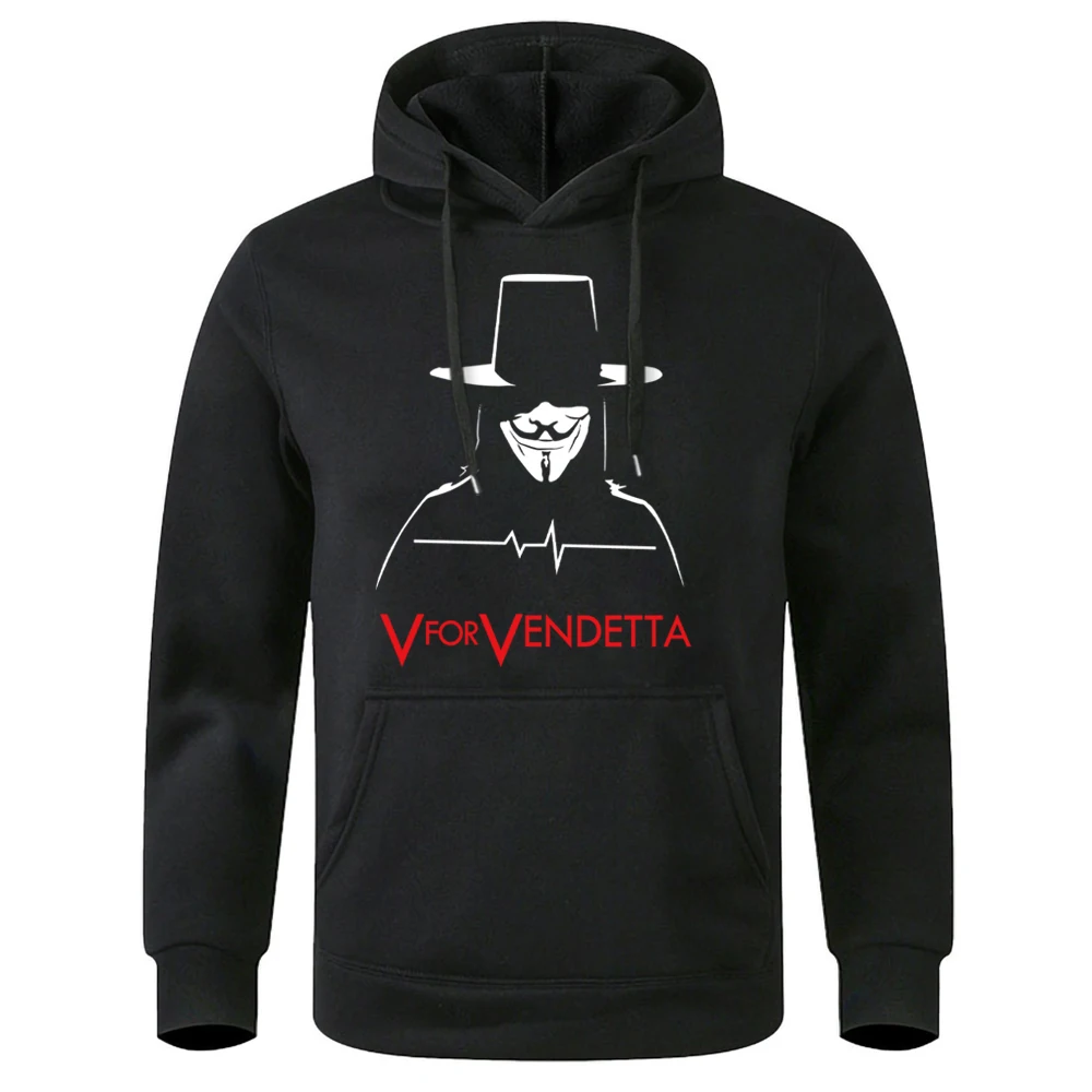 

V For Vendetta Hoodies Men Moletom Anonymous Guys Belt Fawkes Mask Hoodie Sweatshirts Mens Hooded Hip Hop Streetwear Swag Hoody