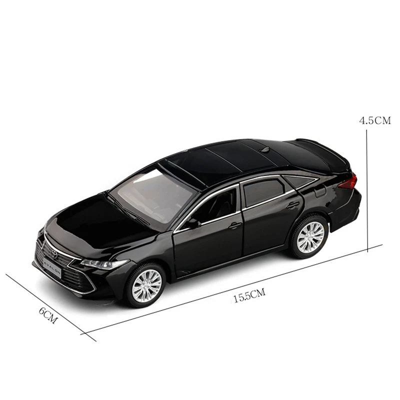 Модель автомобиля Toyota Avalon модель литая металлическая черно белая V245 1/32|Наземный