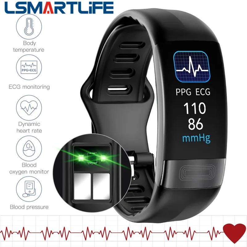 P11 Plus ECG + PPG braccialetto intelligente pressione sanguigna  cardiofrequenzimetro fascia Fitness Tracker pedometro Sport impermeabile  Smartband - AliExpress Consumer Electronics
