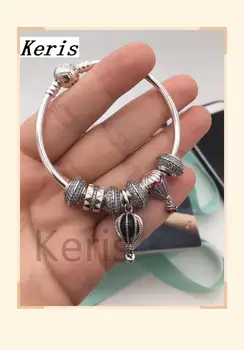 

High Quality Copy 1:1 100%926 Pure Silver Hot Air Balloon String Bracelet First Choice For Gift Free Package