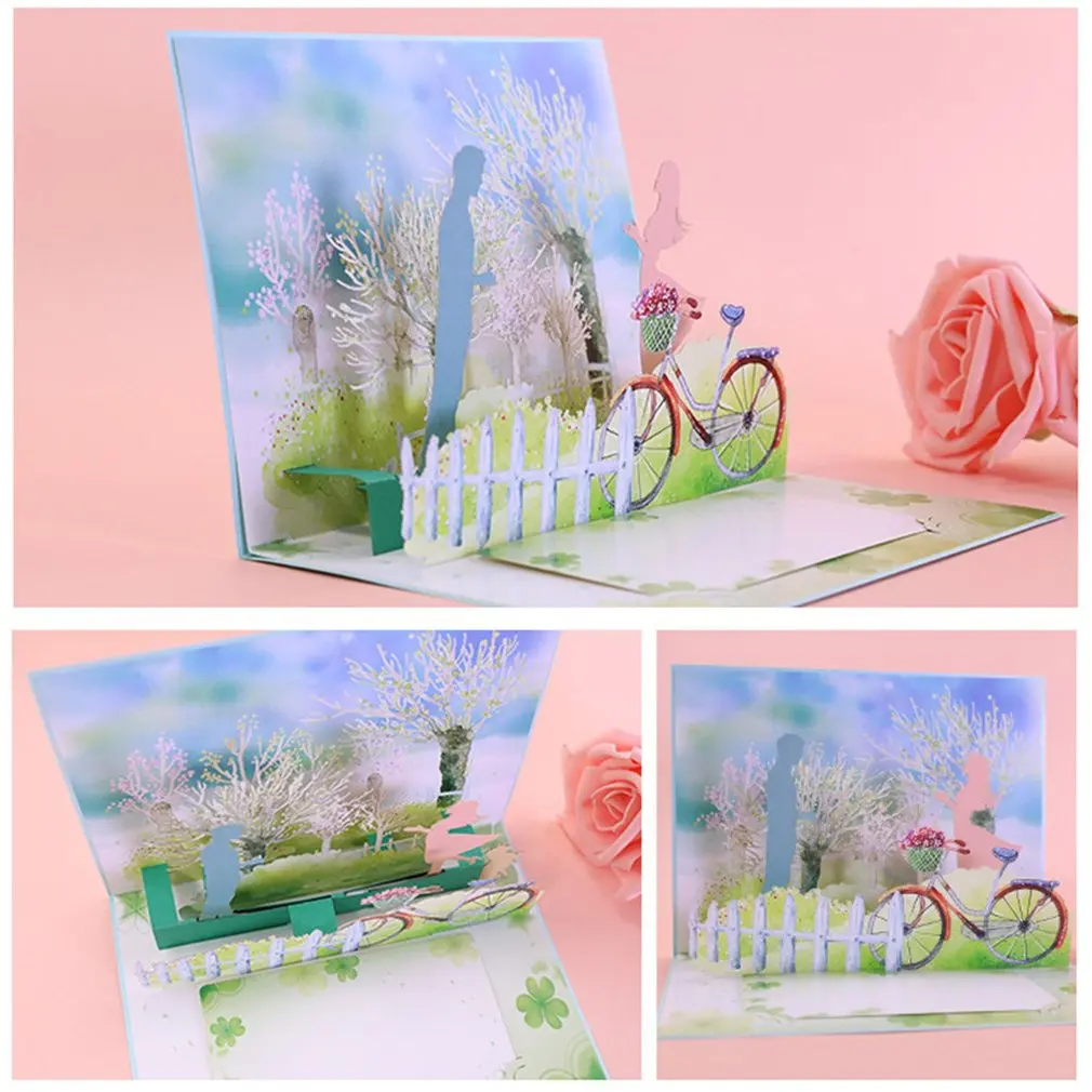  3D Pop up Cards Valentines Day Cards Handmade Invitations Card for Anniversary Blessing Thank You G - 4.00035E+12